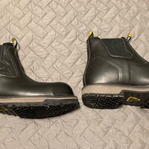 Black Leather Men's Boots